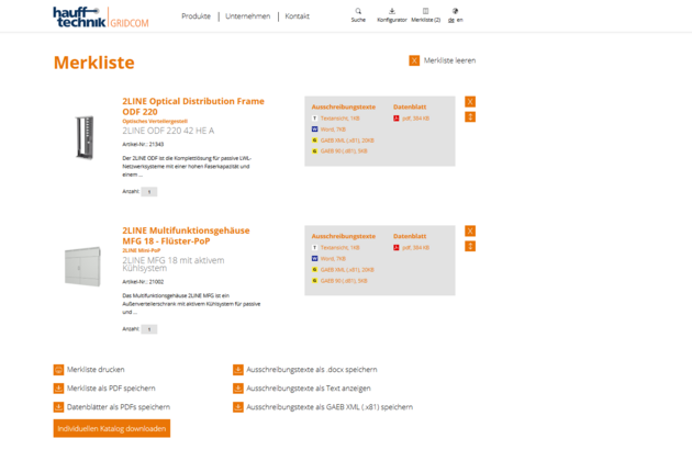 Schneller ans Ziel mit Ihrem individueller Produktkatalog